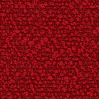 Fiocco Fidivi fabric b. by Lapalma: red wool texture with dense weave, raised knots, matte finish, and subtle yarn strand contrast.